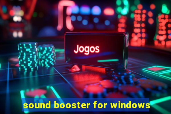 sound booster for windows